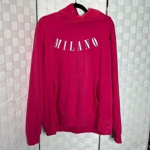 HOT Pink Milano Hoodie SZ 2XL Unisex